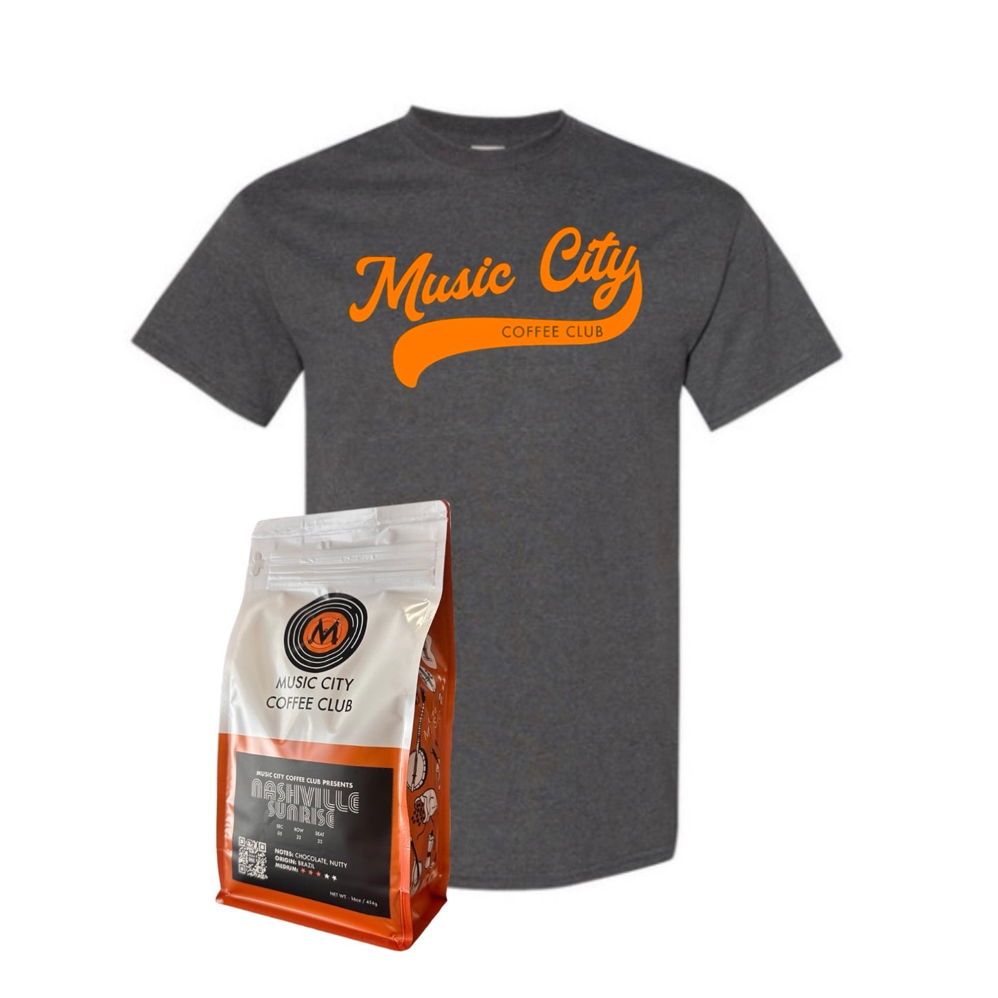 Orange Script Tee & Nashville Sunrise Bundle